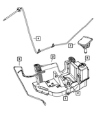 68018912AD - Electrical: Windshield Washer Hose for Mopar Image