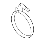 8W0253725K - Exhaust: Catalytic Converter Clamp for Audi: A4, A4 allroad, A4 Quattro, A5 Quattro, A5 Sportback, A6 Quattro, Q5, Q5 Sportback, Q7, SQ7 Image