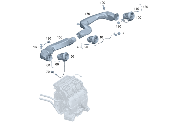 2368307800 - Heating and Ventilation: Air Vent for Mercedes-Benz: CLE300, CLE450, CLE53 AMG Image image
