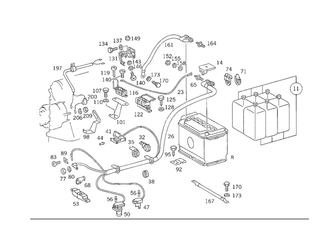1265402135 - Electrical Equipment and Instruments: Electrical Wiring Harness for Mercedes-Benz Image image