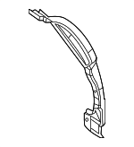 7B0809641A - Body: Rear Pillar for Volkswagen: Routan Image