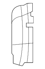 7B0803423B - Body: Wheelhouse Panel for Volkswagen: Routan Image