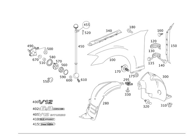 2218100084 - Attachment Parts: Rod for Mercedes-Benz Image image