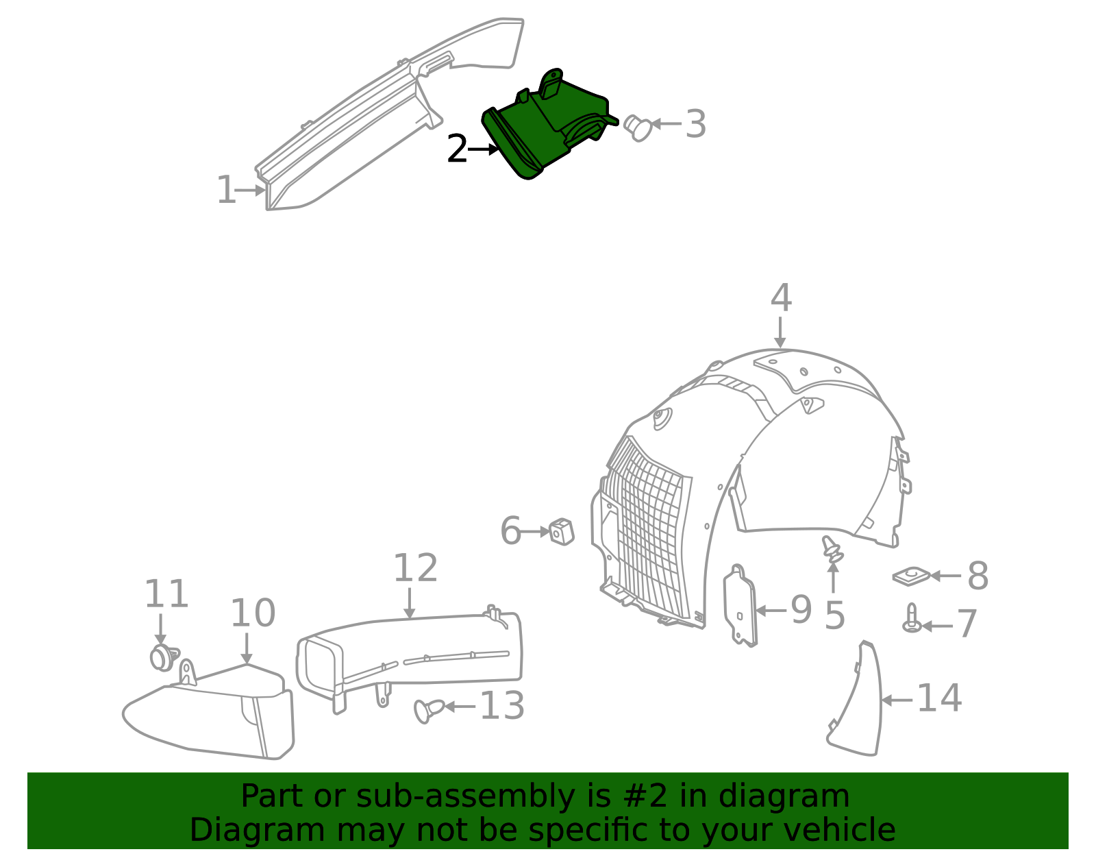 2020-2026 Chevrolet Corvette Driver Side Front Compartment Rear Sight ...