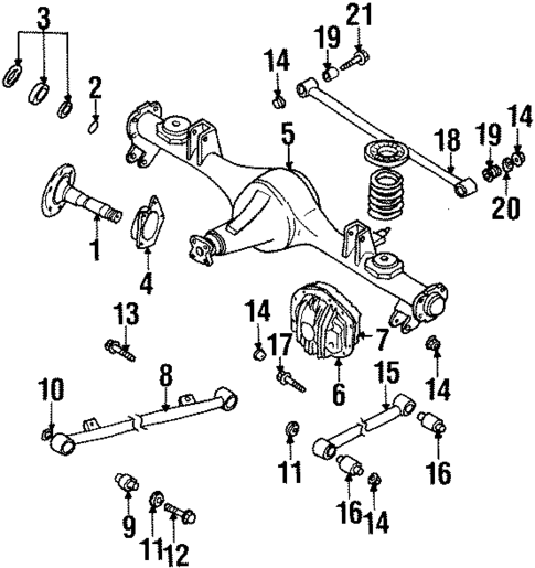 Axle Housing for 2000 Isuzu Rodeo #0