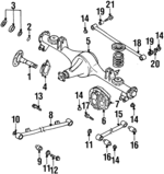 8972541210 - : Upper Control Arm Nut for Isuzu Image