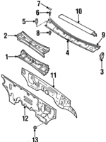8942421500 - Body: Cover Clip for Isuzu Image