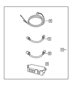 82210439 - Mopar Accessories - Component Parts: Satelite Receiver Install Kit for Jeep: Liberty Image