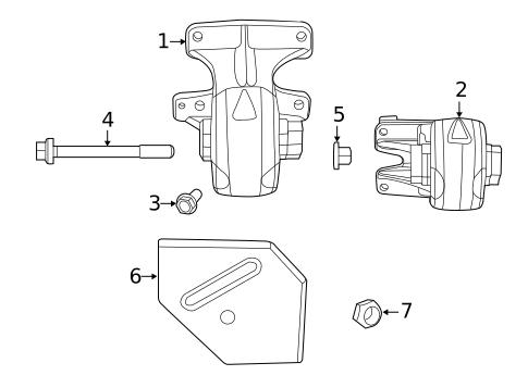 Engine & Trans Mounting for 2013 Ram 1500 #0