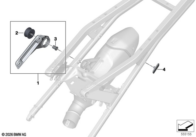 46635B54420 - : Cover Panel Frame for BMW-Motorrad Image