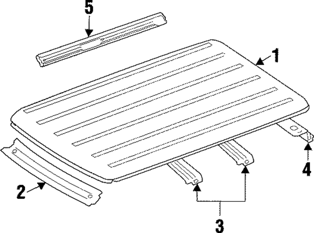 55176169AF - Body: Roof Header Panel for Mopar Image