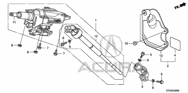 Steering Column for 2011 Acura MDX #0