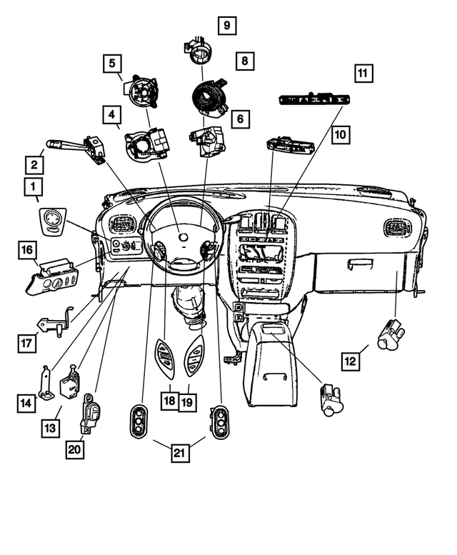 4685711AA - Electrical: Multifunction Switch for Mopar Image image
