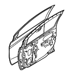 5700B595 - : Door Shell for Mitsubishi: Mirage, Mirage G4 Image