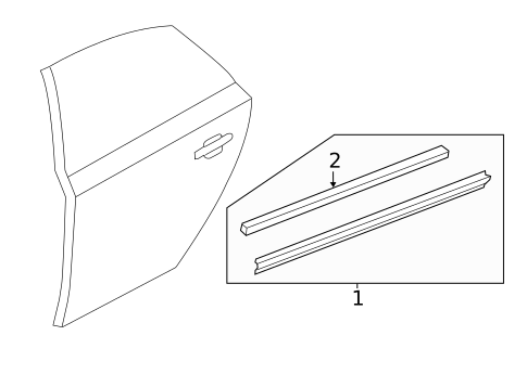 Exterior Trim - Rear Door for 2017 Audi RS7 #0
