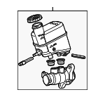 68418190AB - Body: Master Cylinder for Jeep: Cherokee Image