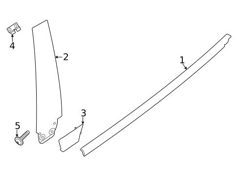 Exterior Trim - Rear Door for 2023 Porsche Taycan #0
