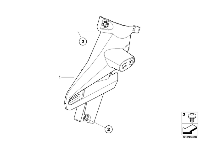 46637685503 - : Headlight Bracket, Left for BMW-Motorrad Image