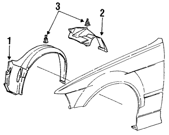 51711977047 - Body: Fender Liner for BMW Image