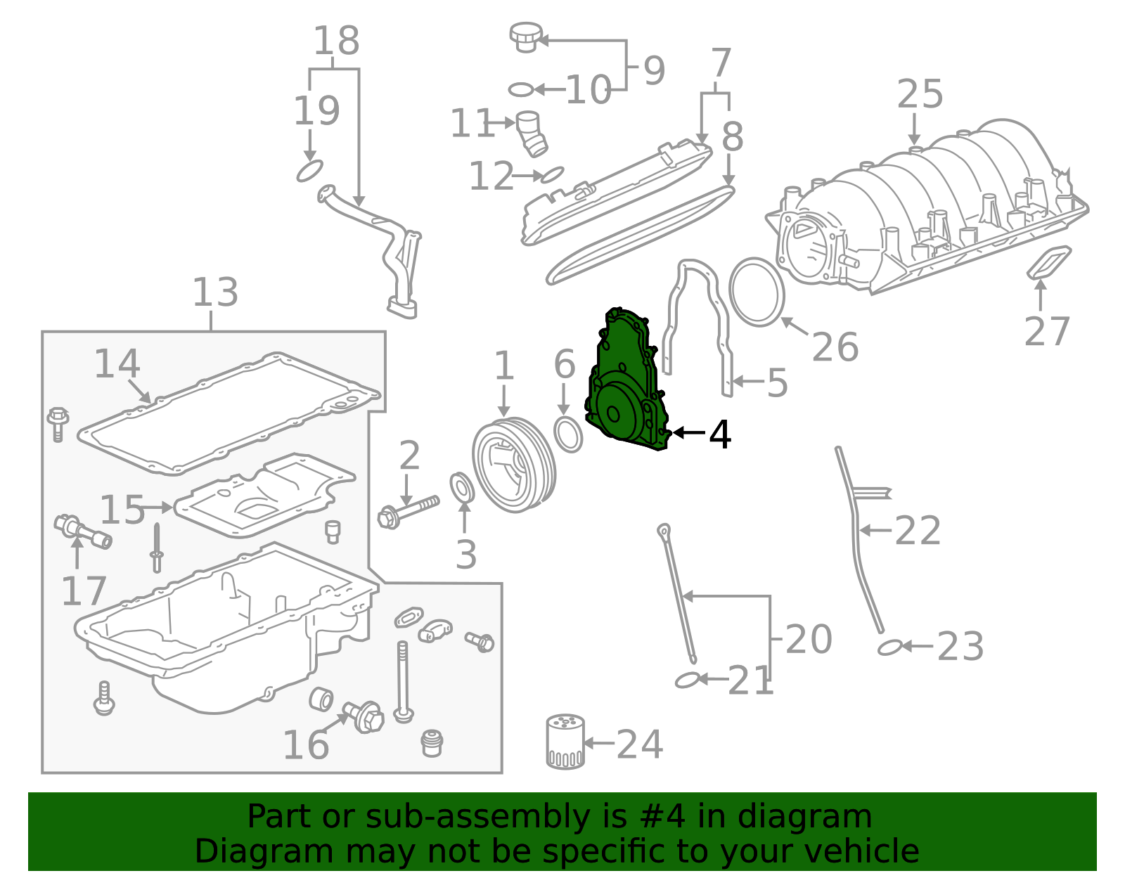 Rear Main Seal Housing (Includes Seal & Gasket) 12639250 | OEM GM Parts