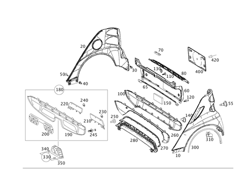 Rear Detachable Body Components for 2014 Smart Fortwo #0