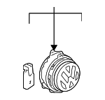 6R0827469DULM - Body: Release Handle for Volkswagen: CC, Eos, Golf, Golf R, GTI, Passat, R32, Rabbit Image