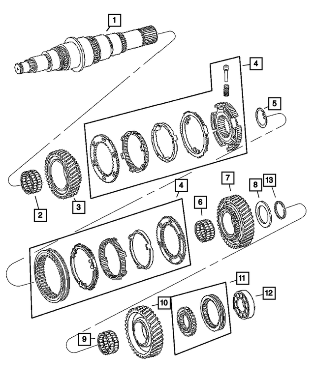 5142830AA - G56; 6-Speed; Manual Transmission: First Gear Needle Bearing for Mopar Image