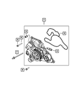 6102184AA - Cooling: Hex Head Bolt And Coned Washer for Mopar Image