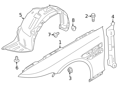 Fender & Components for 2024 Genesis Electrified G80 #0