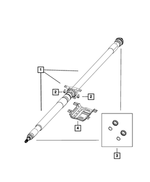 68260011AC - Four Wheel Drive; Differential and Drive Line: Drive Shaft for Mopar Image