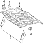 5144114110 - Engine: Splash Shield for Toyota: Supra Image