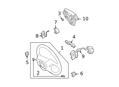 Steering Wheel & Trim for 2004 Lexus RX330 #0