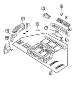 5016289AF - Body Sheet Metal Except Doors: Rear Floor Pan for Chrysler: PT Cruiser Image