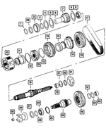 5103488AA - NVG273; Transfer Case: Input Gear Bearing for Dodge: Ram 1500, Ram 2500, Ram 3500 | Ram: 2500, 3500 Image