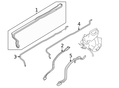 Rear AC Lines for 2007 Nissan Quest #0