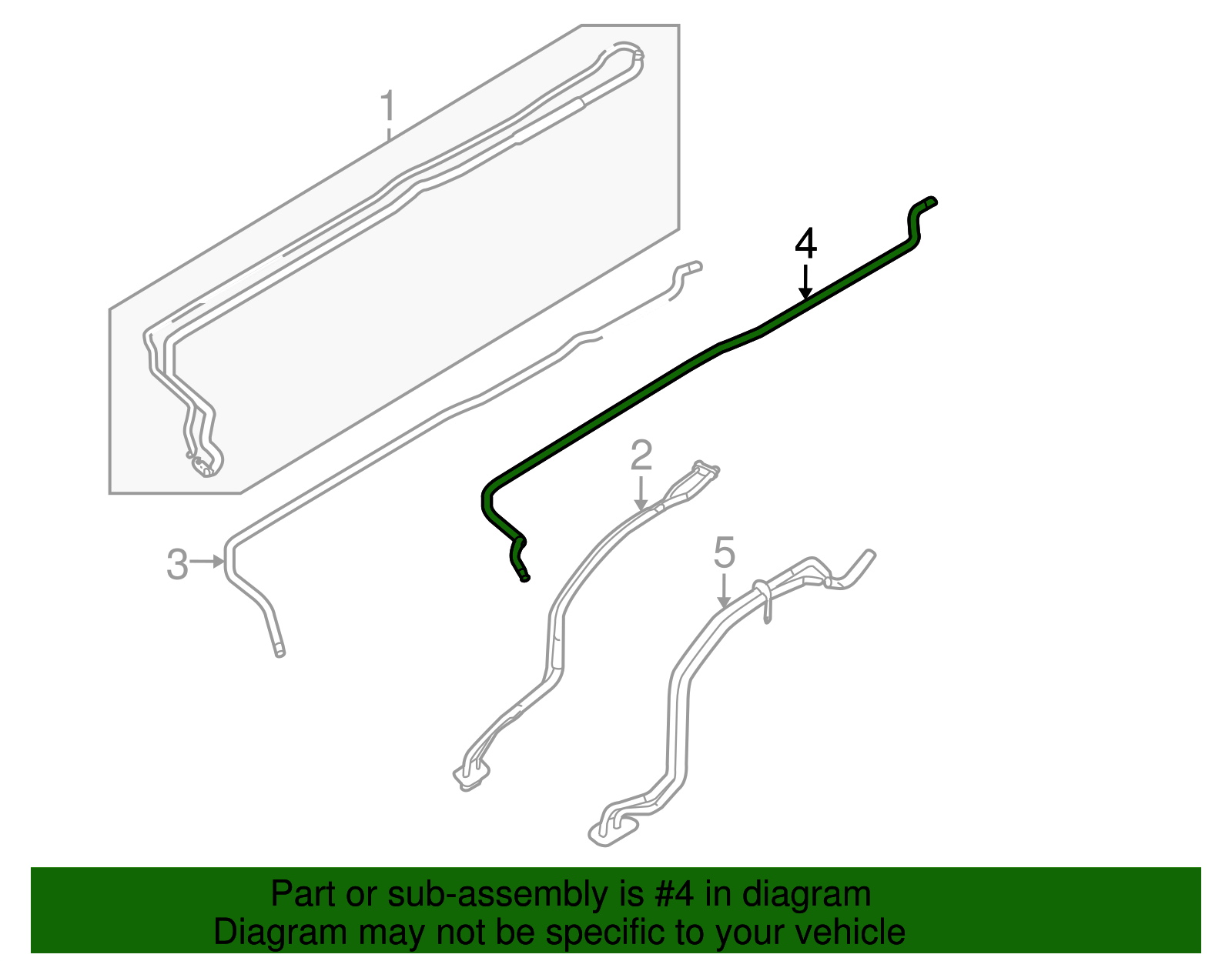Front Hose - Nissan (92430-5Z000)