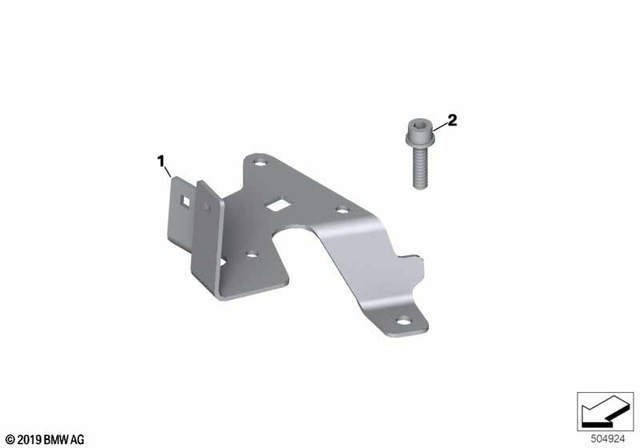 7119919905 - General Electrical System: Fillister Head with Washer - M5X12 for BMW-Motorrad Image image