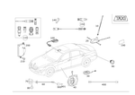 211828008264 - Electrical System: Antenna for Mercedes-Benz Image