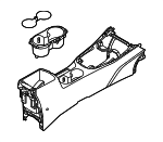 84610K0010CSU - Body: Console Body for Kia: Soul Image