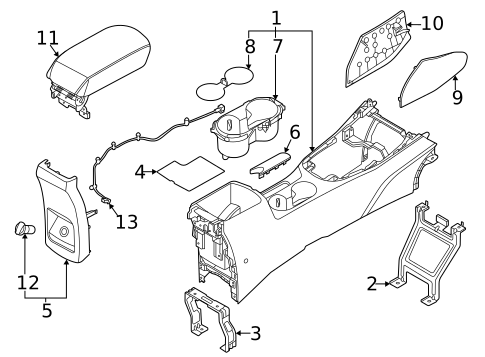 Center Console for 2023 Kia Soul #1