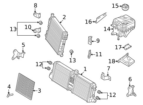 Radiators, Coolers & Related Components for 2015 Audi R8 #0