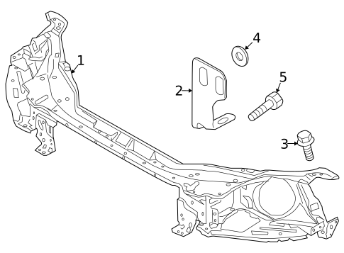 Radiator Support for 2014 Volvo XC60 #0