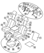 1ER721J3AA - Interior Trim: Front Headrest for Mopar Image