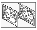 17428666818 - Cooling System: Fan Module for BMW: 330i, 330i xDrive, 430i, 430i Gran Coupe, 430i xDrive, 430i xDrive Gran Coupe, iX, M2, M240i, M240i xDrive, M340i, M340i xDrive, M440i, M440i Gran Coupe, M440i xDrive, M440i xDrive Gran Coupe, Z4 Image