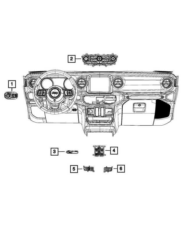 68309781AB - Electrical: Headlamp Switch for Mopar Image