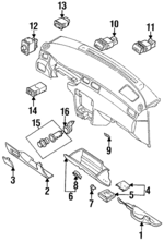 689648B700 - : Fuse Box Door for Nissan: 200SX, Sentra Image