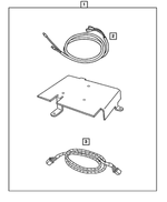 82207886 - Mopar Accessories - Component Parts: Satelite Receiver Install Kit for Mopar Image