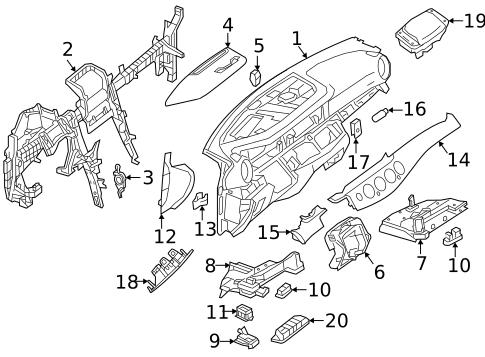 Instrument Panel for 2018 Mercedes-Benz E 63 AMG&reg; S #1