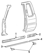 6141189105 - Body: Rocker Panel for Toyota: 4Runner, Pickup Image