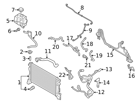 Radiator & Components for 2023 Volvo V60 #6